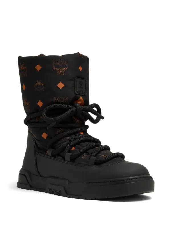 MCM Skyward lace-up Boots Black FARFETCH JO