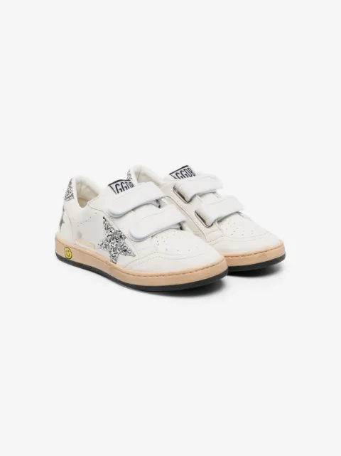 Golden Goose Kids Ball Star touch-strap sneakers