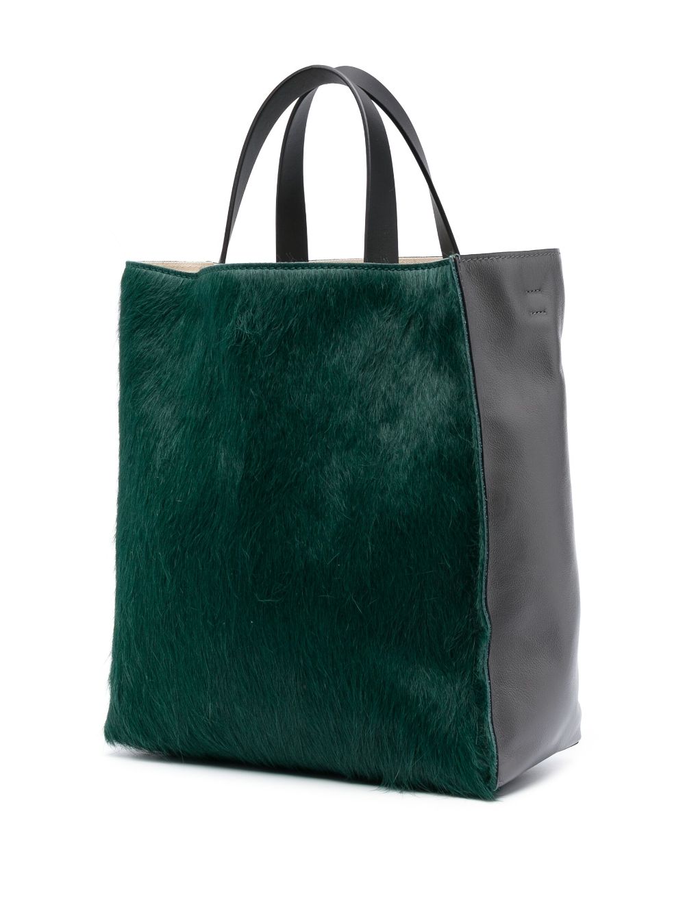 Cheap Marni rectangle-frame leather tote bag Women