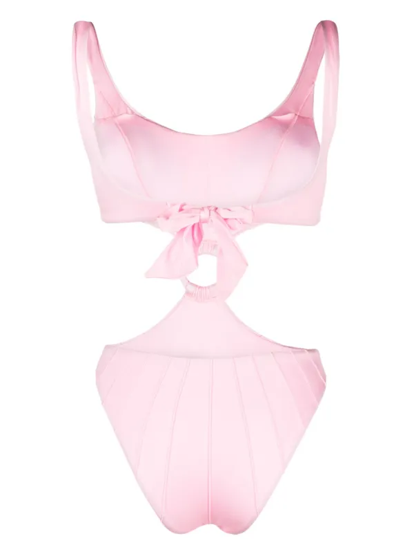 Noire Swimwear カットアウト ワンピース水着 | ピンク | FARFETCH JP