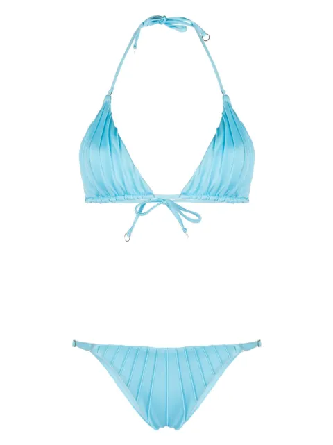 Noire Swimwear gathered bikini set