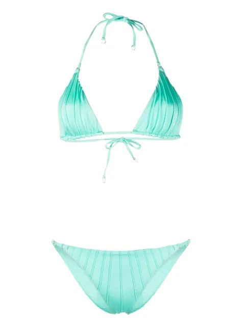 Noire Swimwear bikini con diseño fruncido
