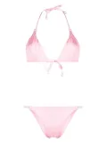 Noire Swimwear gathered bikini set - Pink