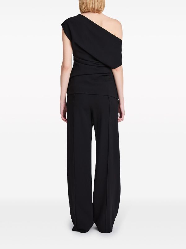 Proenza Schouler Francesca off shoulder Crepe Blouse Farfetch