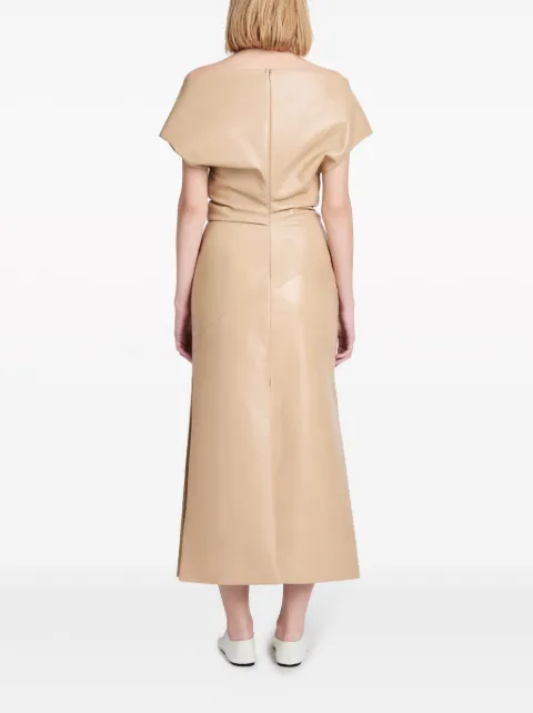 Proenza Schouler Rosa off-shoulder leather dress R2413011LR238S - 3