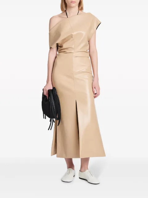 Proenza Schouler Rosa off-shoulder leather dress R2413011LR238S - 1