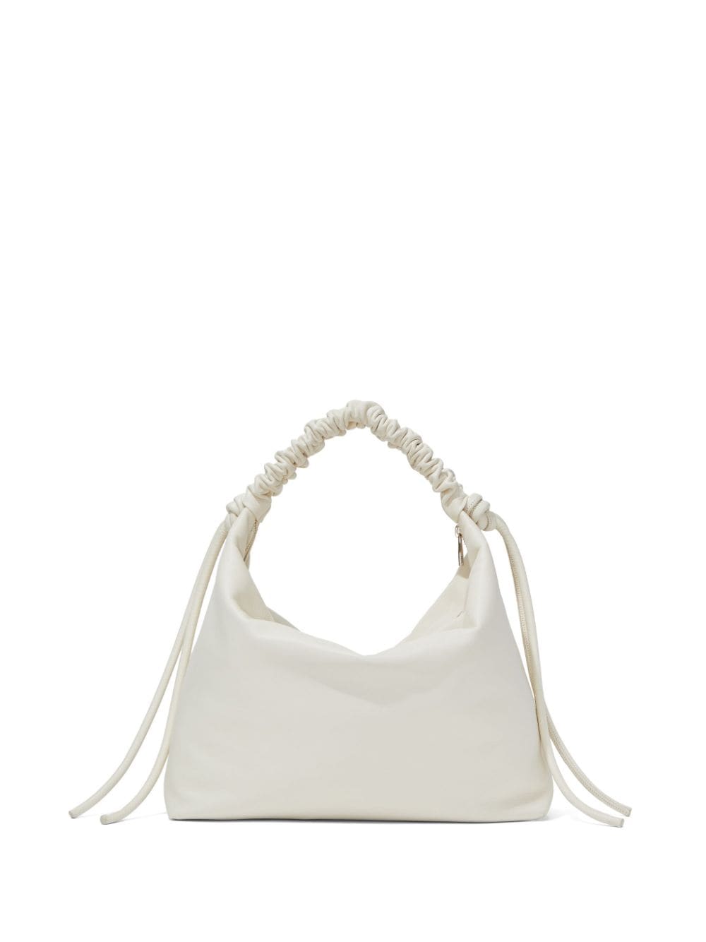 Shop Proenza Schouler Medium Drawstring Leather Shoulder Bag In White