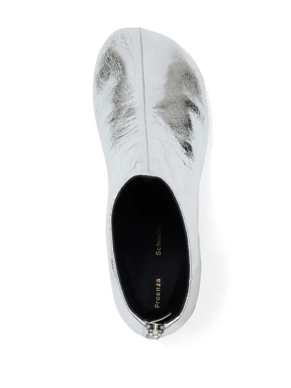 【関税込み】Proenza Schouler シルバー Glove ブーツ Proenza Schouler Glove 55mm メタリックブーツ | シルバー