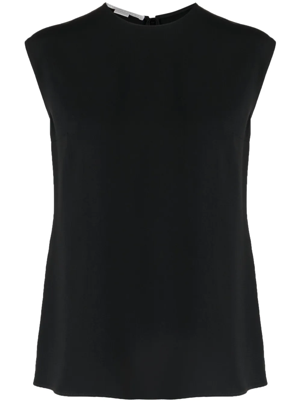 Stella McCartney Cady cap-sleeved blouse – Black