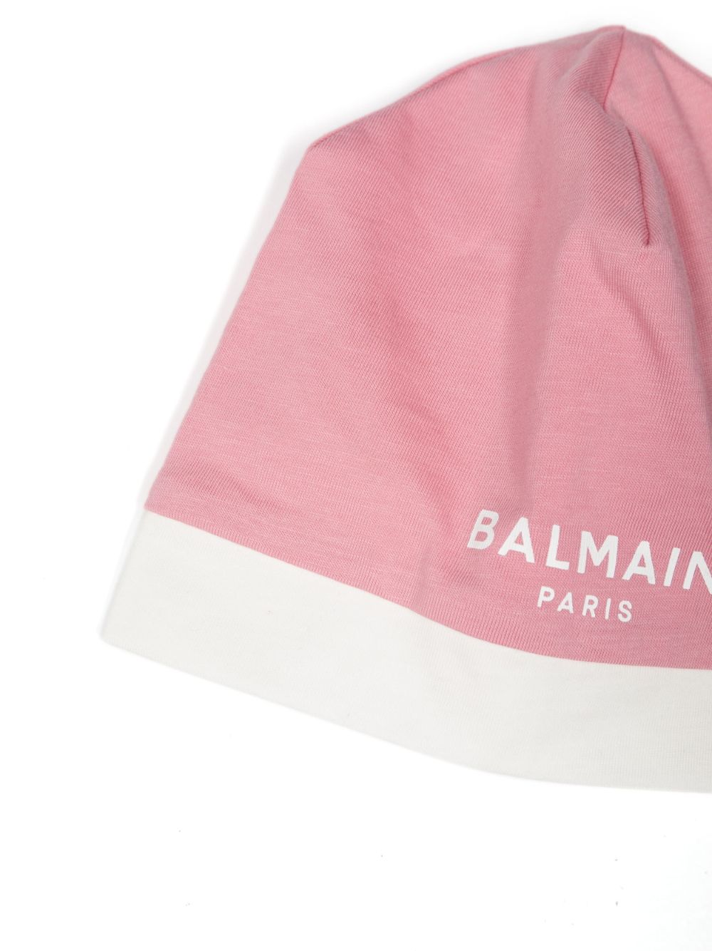 Shop Balmain Two-tone Cotton Babygrow Set In Pink