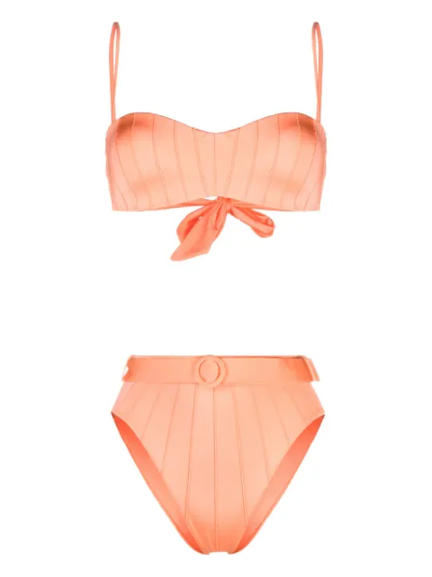 Noire Swimwear high-waist belted bikini set