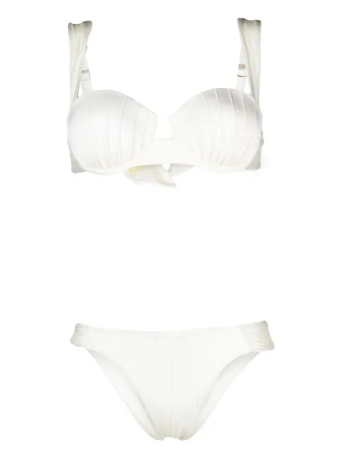 Noire Swimwear underwire-cup tie-fastening bikini set