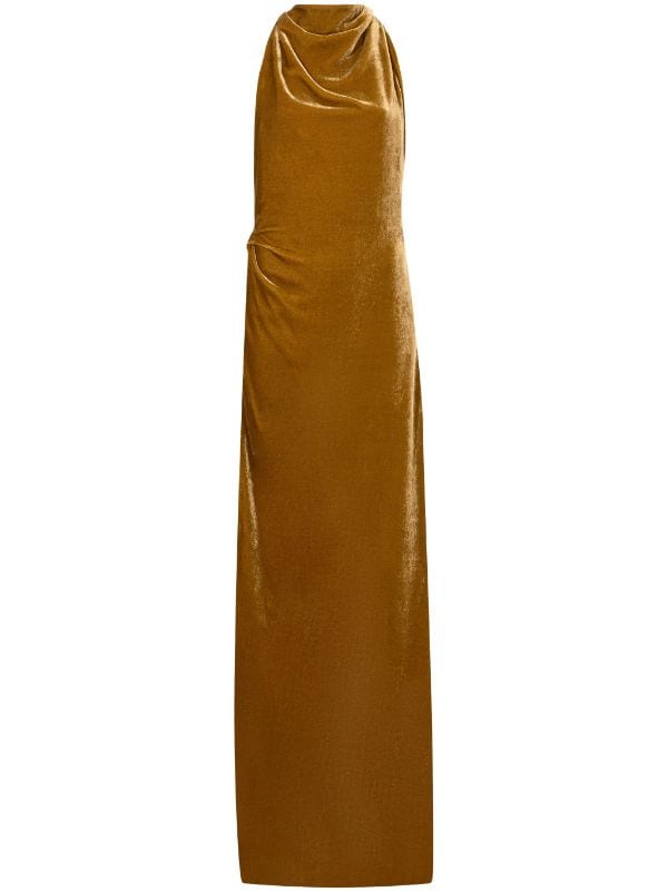 Proenza Schouler Faye Twisted Velvet Gown Farfetch