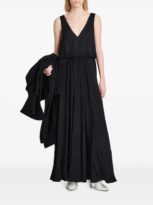 Proenza Schouler Lynda Fringed Layered Maxi Dress - Farfetch