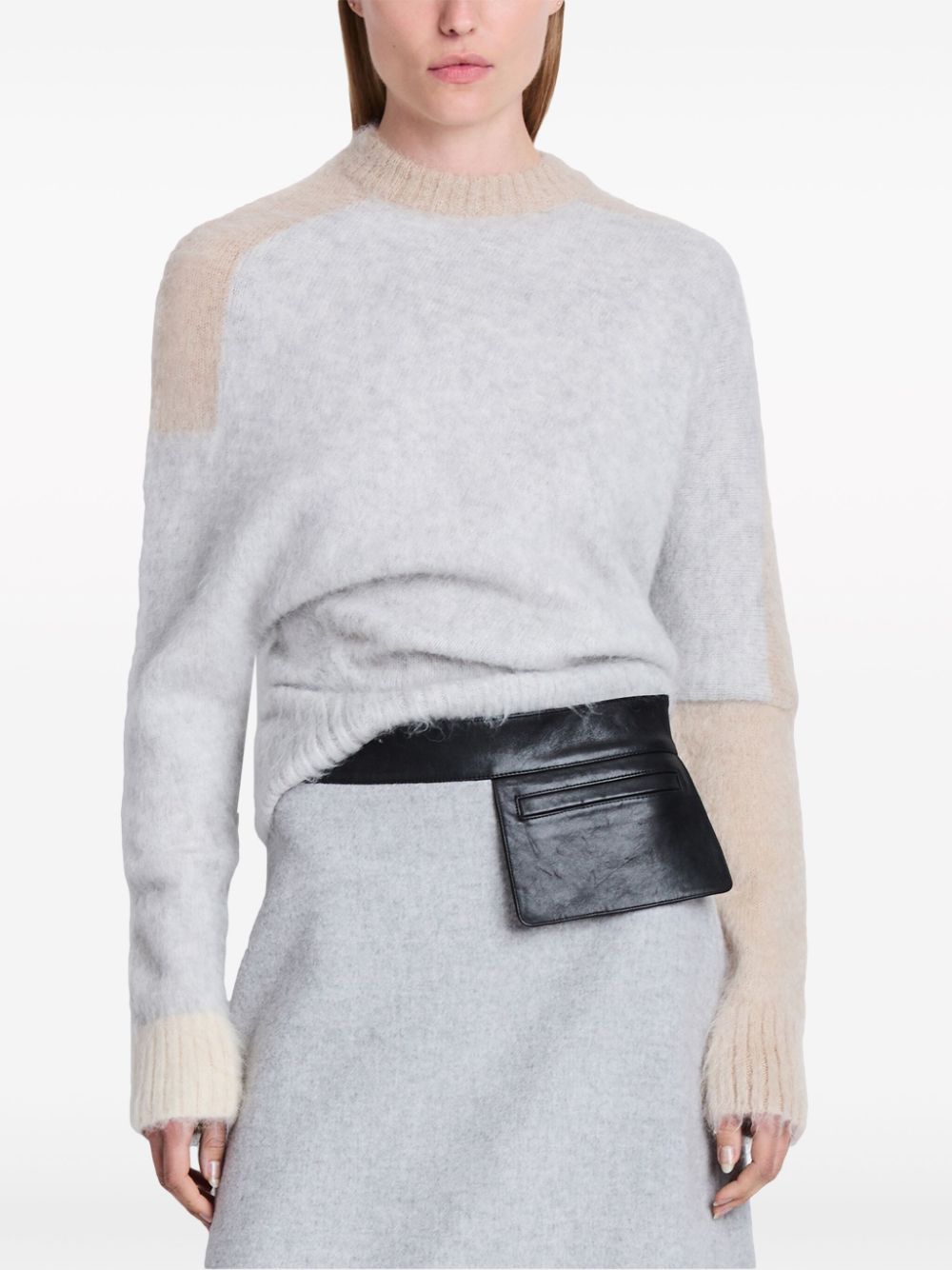 Proenza Schouler Patti colour-block brushed jumper Women