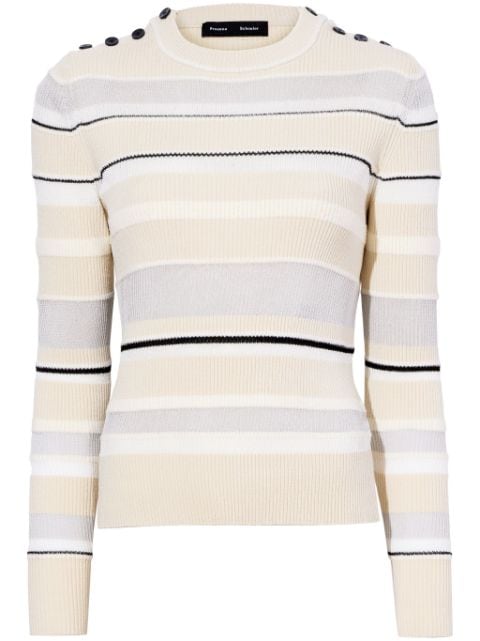 Proenza Schouler striped ribbed sweatshirt