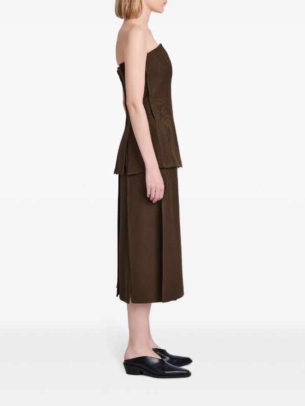 Proenza Schouler Corinne Panelled Strapless Twill Top Farfetch