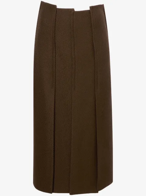 Proenza Schouler high-waist twill midi skirt