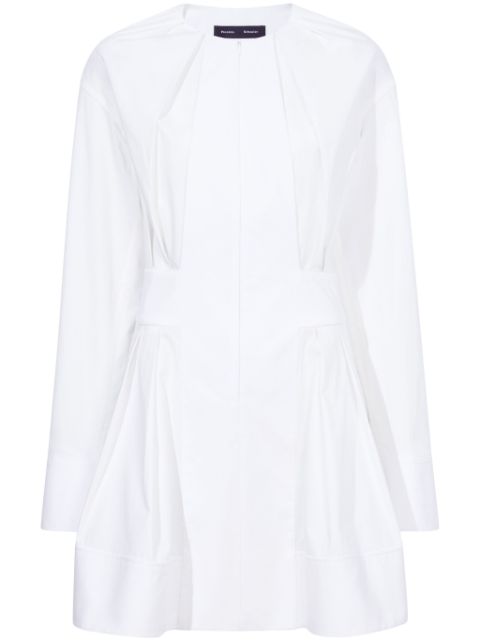 Proenza Schouler Eileen pleated poplin minidress Women