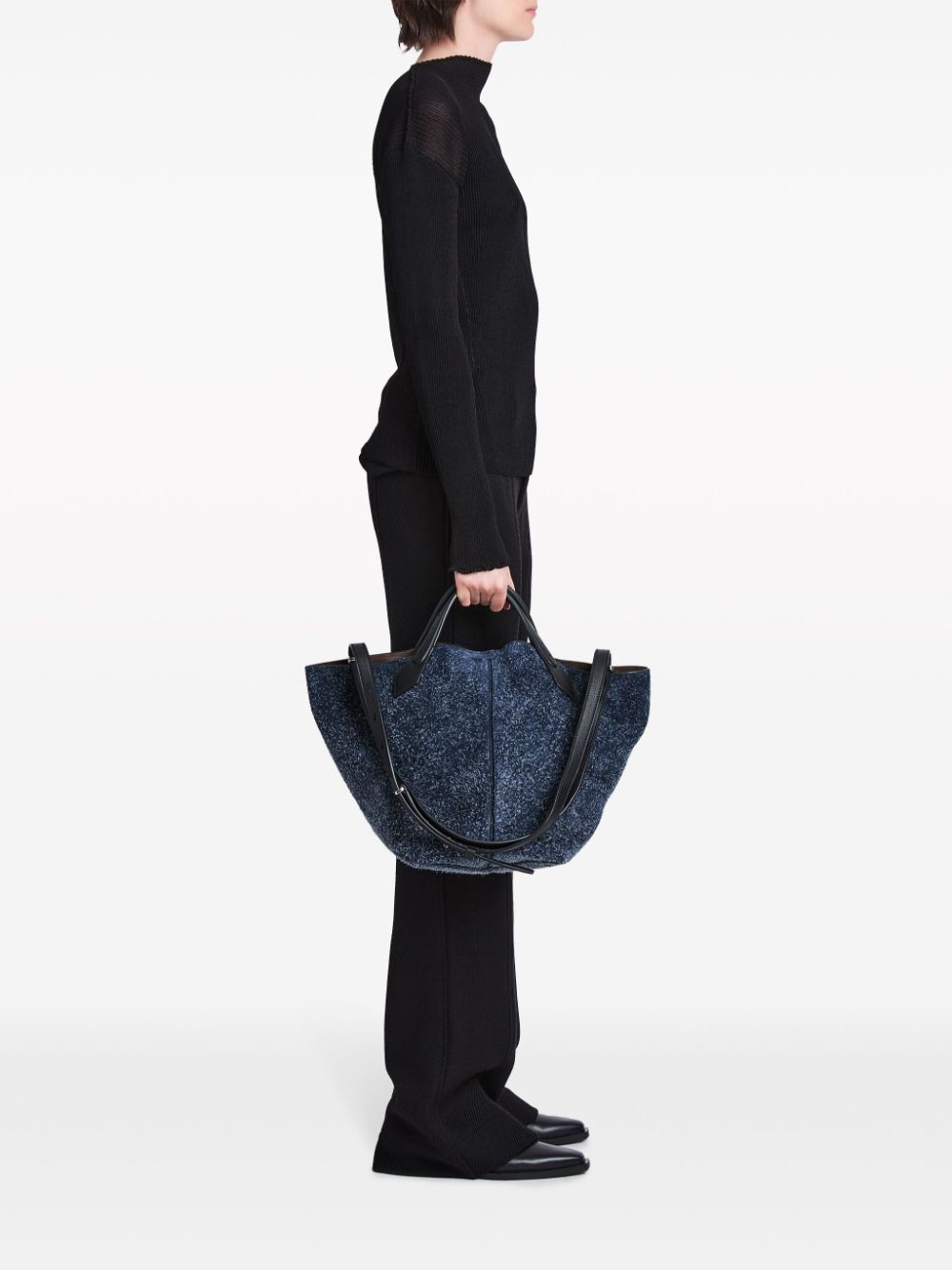 Image 2 of Proenza Schouler large Chelsea suede tote bag