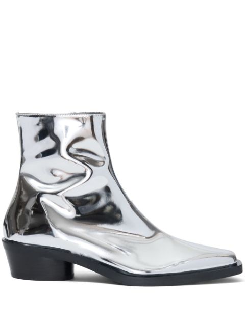 Proenza Schouler Bronco mirrored-finish ankle boots Women