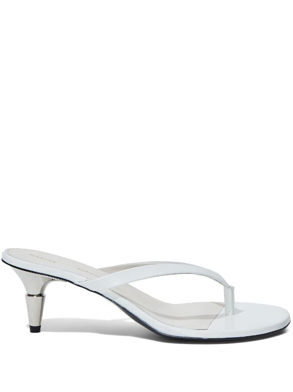 Proenza Schouler Spike 65mm Leather Thong Sandals Farfetch