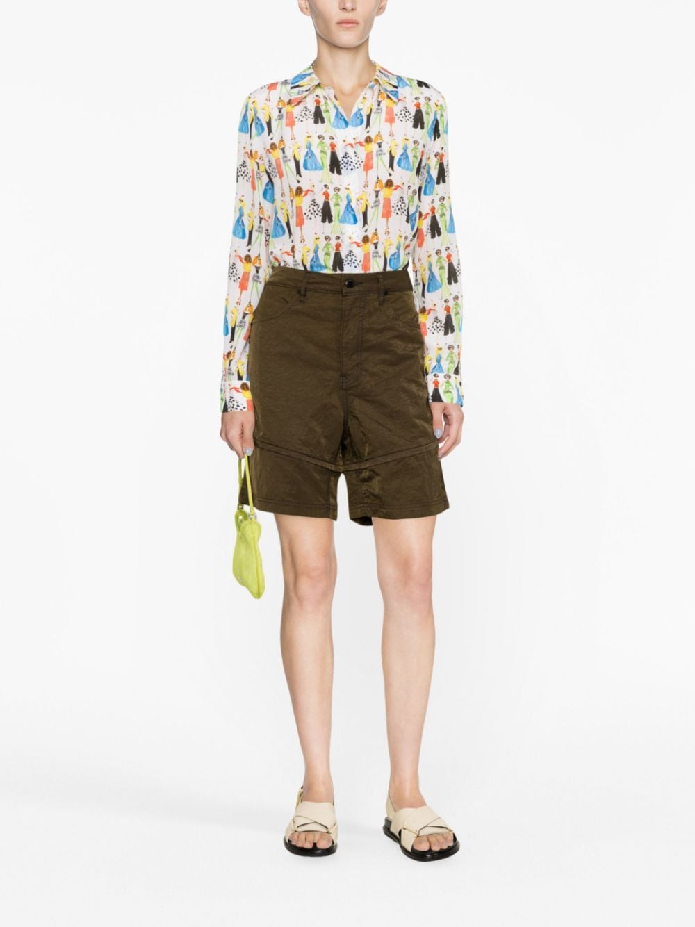 Alice + Olivia graphic-print Silk Shirt - Farfetch