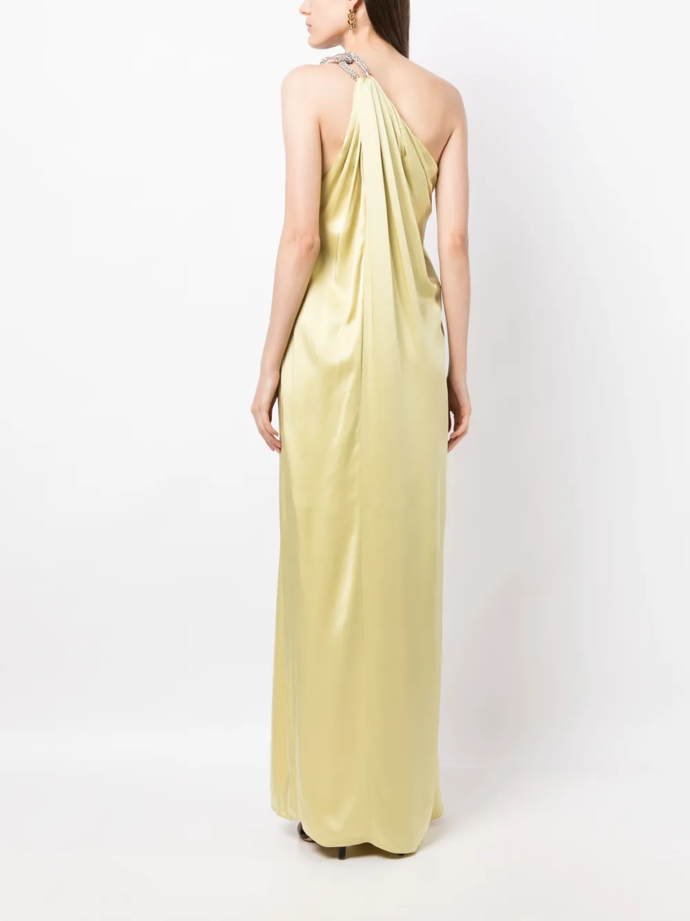 Stella McCartney Falabella oneshoulder chainstrap Gown Farfetch