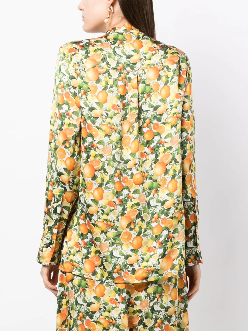 Stella Mccartney Floral Print Silk Shirt Farfetch