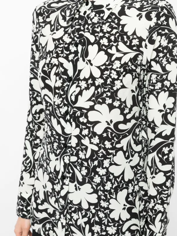 Stella McCartney floral-print Silk Shirt | Black | FARFETCH