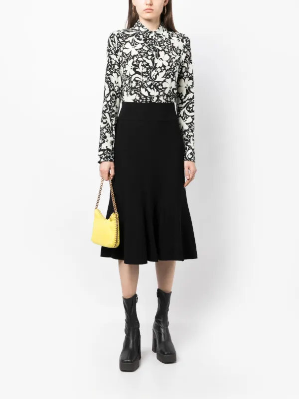 STELLA McCARTNEY ブラック シルク100% 花 ブラウス STELLA McCARTNEY ブラック シルク100% 花 ブラウス - メルカリ