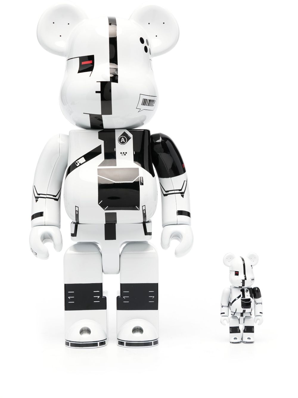 MEDICOM TOY x Acronym BE@RBRICK 100% + 400% Figure Set - Farfetch