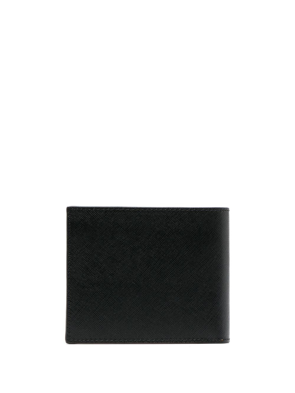 Shop Dsquared2 Logo-plaque Leather Bi-fold Wallet In Black