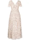 Needle & Thread Trailing sequin-embellished gown - Pink