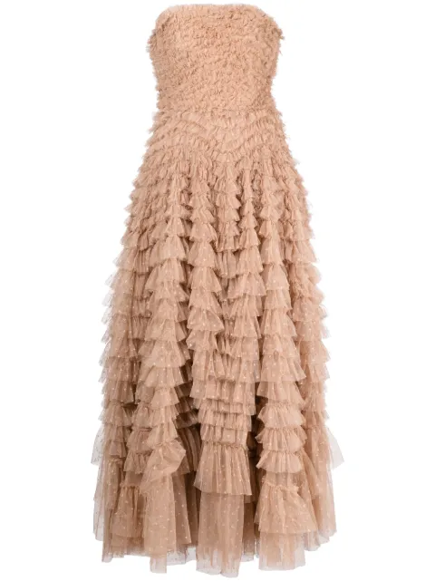 Needle & Thread Hattie strapless gown