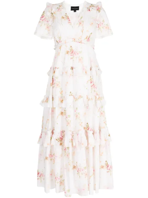 Needle & Thread Trailing Blooms floral-print cotton gown