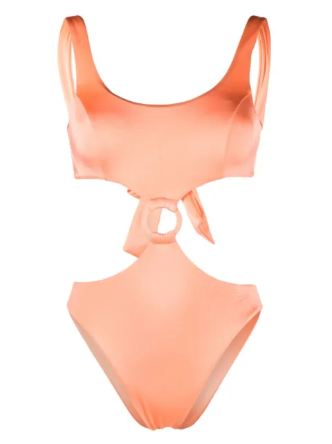 Noire Swimwear maillot de bain à découpes