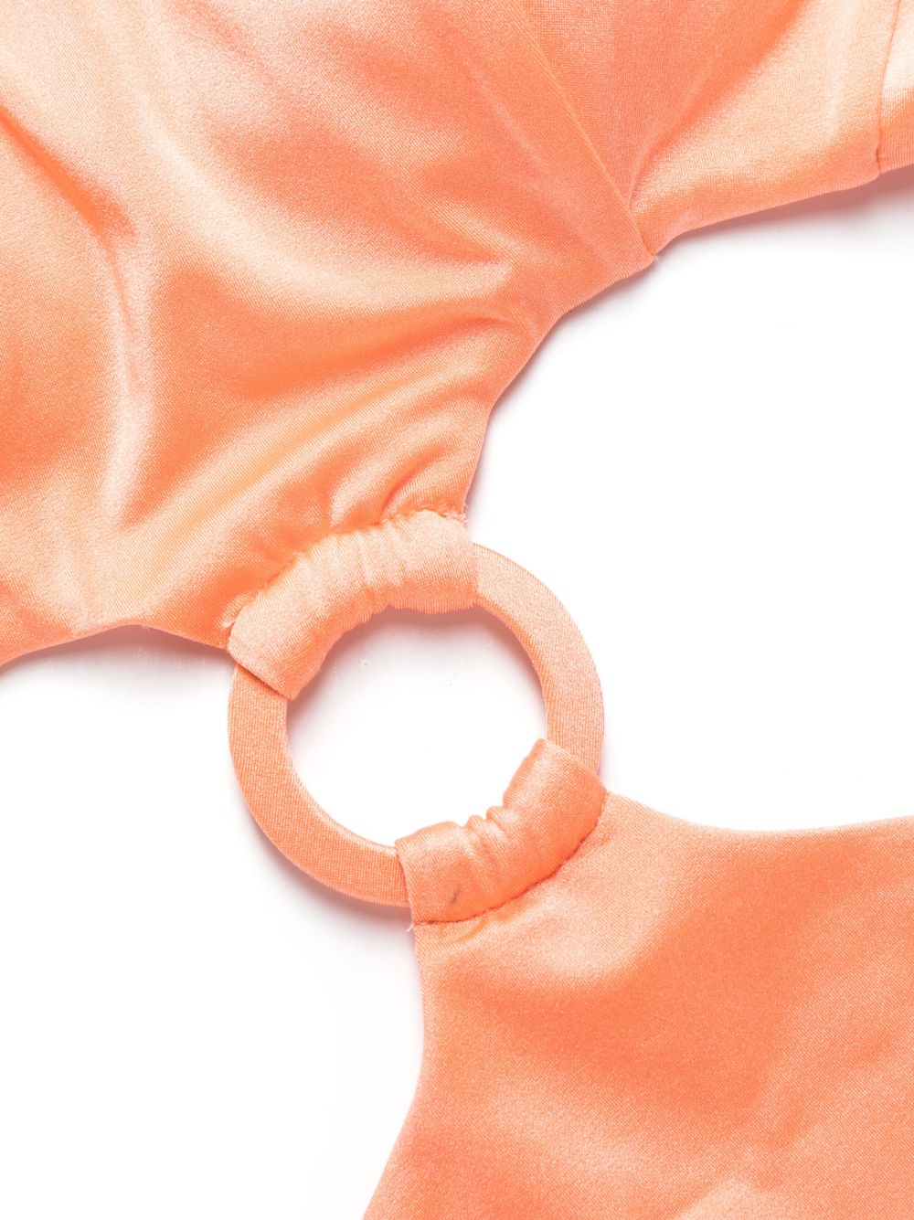 Shop Noire Swimwear Cut-out Detailing Swimsuit In Orange