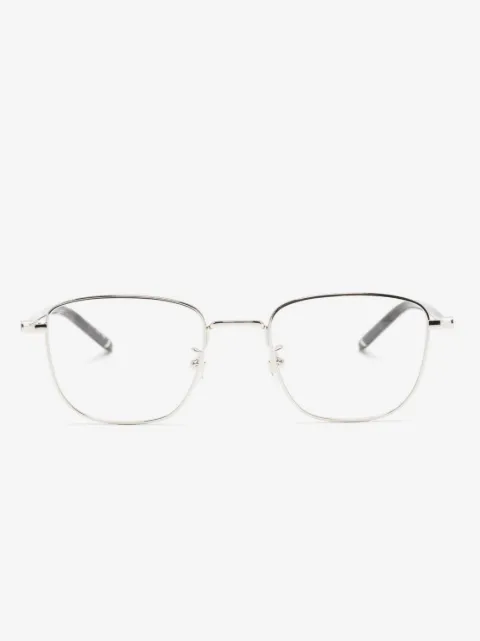 Montblanc tortoiseshell-effect square-frame glasses 