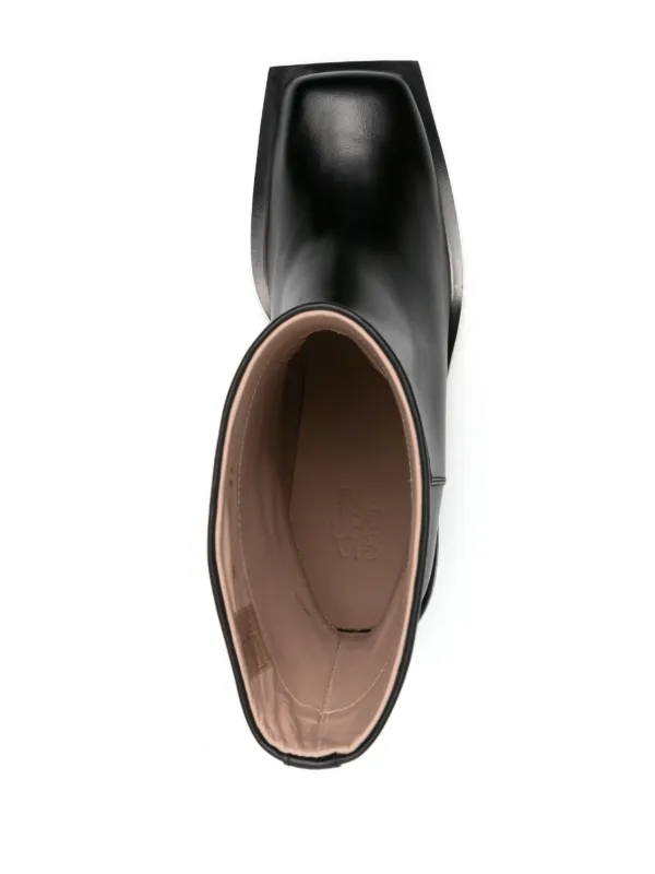 【関税込み】GIABORGHINI アンクルブーツ GIABORGHINI Blondine レザーブーツ | ブラック | FARFETCH JP