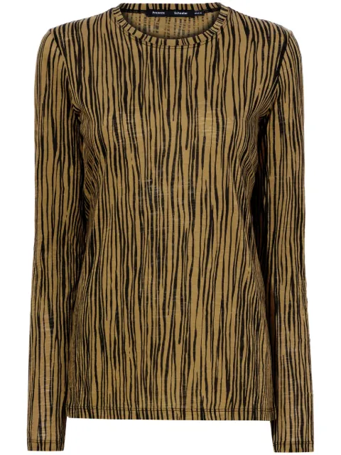 Proenza Schouler zebra-print jersey sweatshirt Women