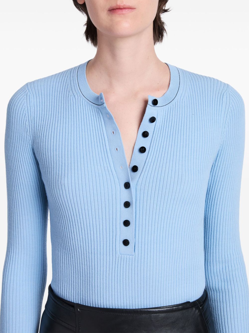 Proenza Schouler Agnes Henley ribbed jumper Women