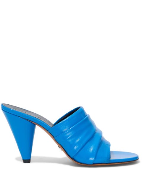 Proenza Schouler 85mm gathered-detail leather sandals Women