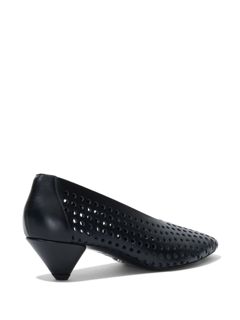 Shop Proenza Schouler Perforated Leather Pumps In Black