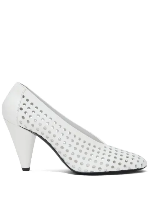 Proenza Schouler 85mm perforated leather pumps