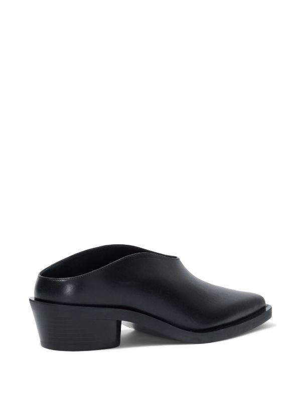 Proenza Schouler Bronco Leather Mules Farfetch