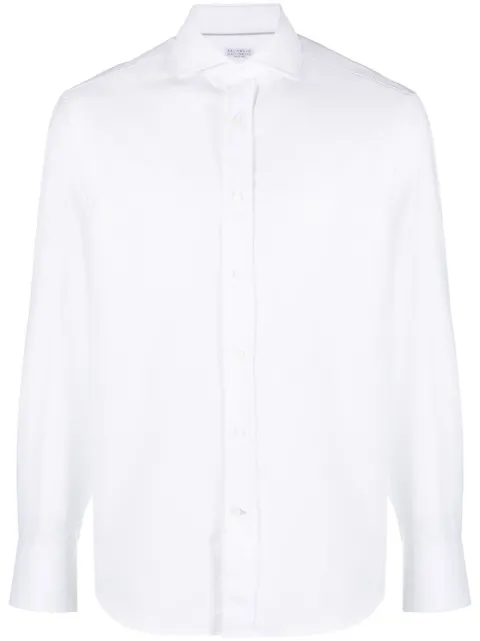 Brunello Cucinelli - long-sleeve cotton shirt
