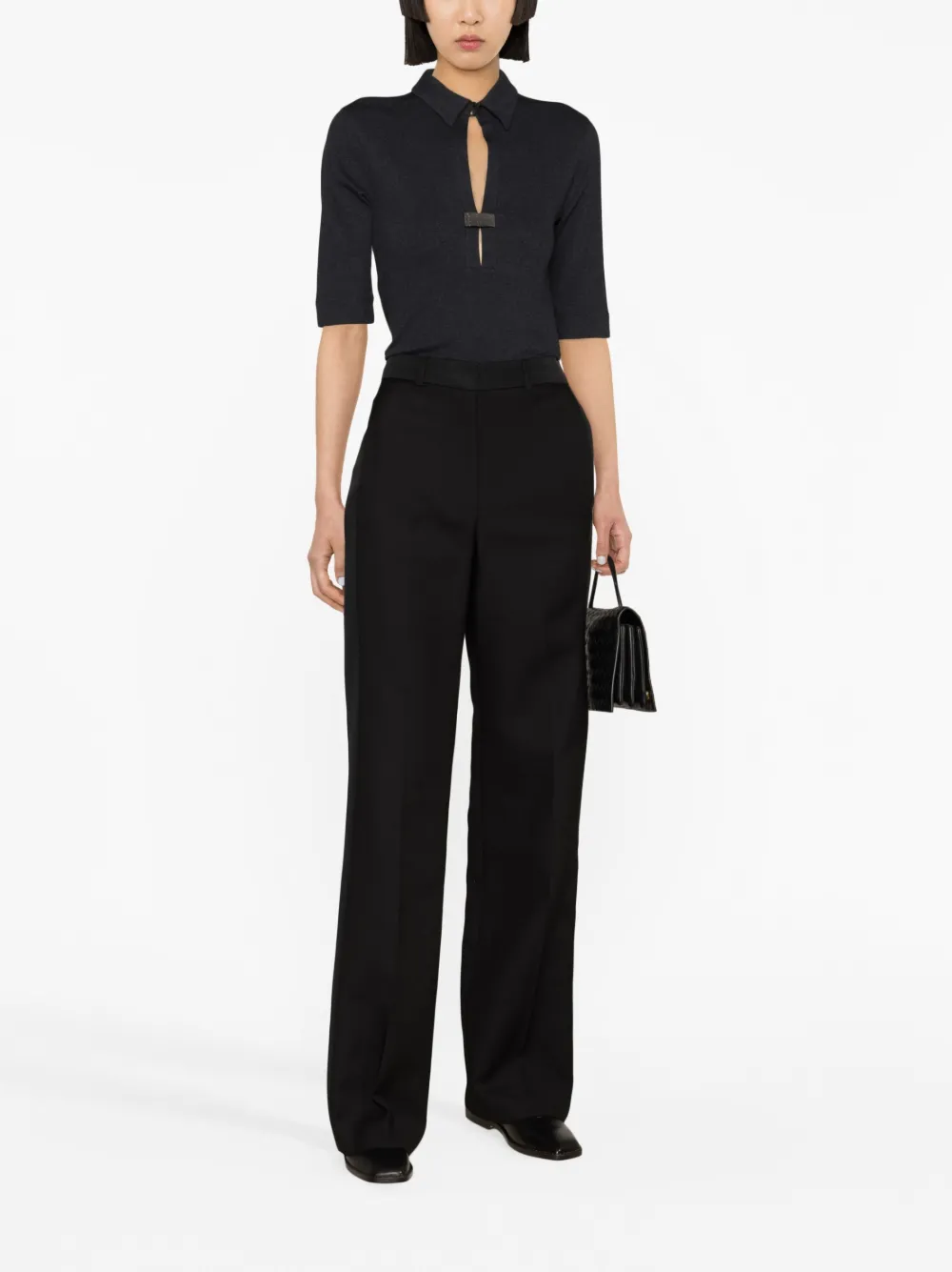 Brunello Cucinelli Monili-embellished T-shirt - Grijs