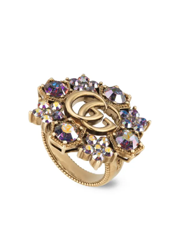 Crystal double sale g ring