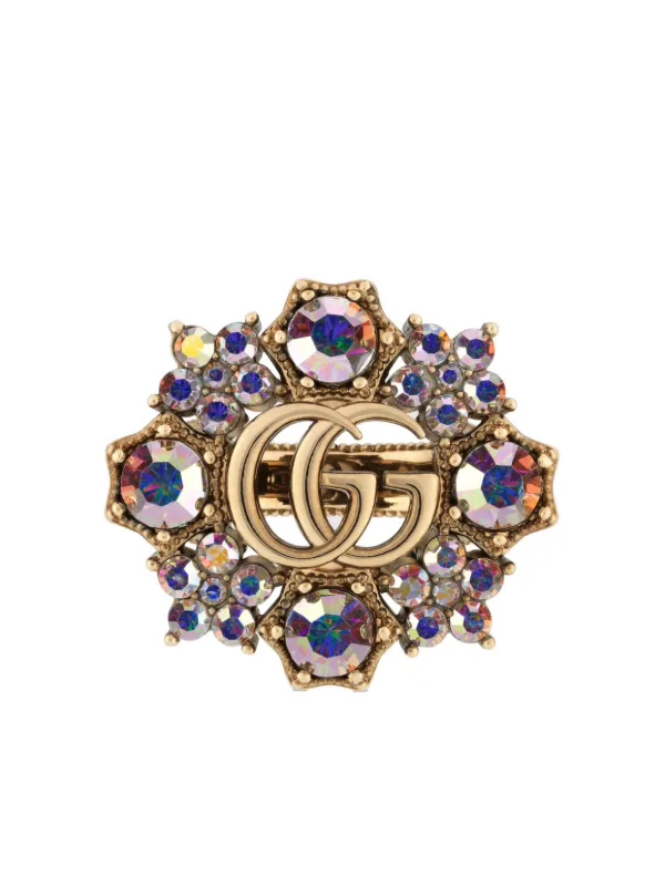Gucci crystal deals ring